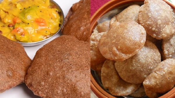 healthy breakfast ragi puri recipe in telugu