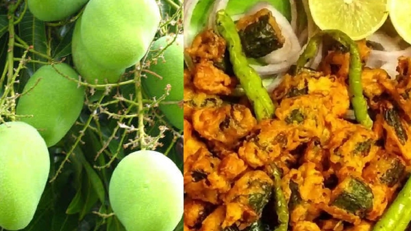 summer special mango recipe how to make mamidikaya pakodi in telugu