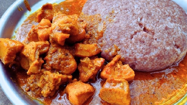 Rayalaseema special ragi sangati natu kodi pulusu recipe in telugu