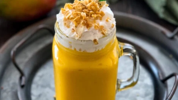How to make healthy mango smoothie breakfast at home in telugu