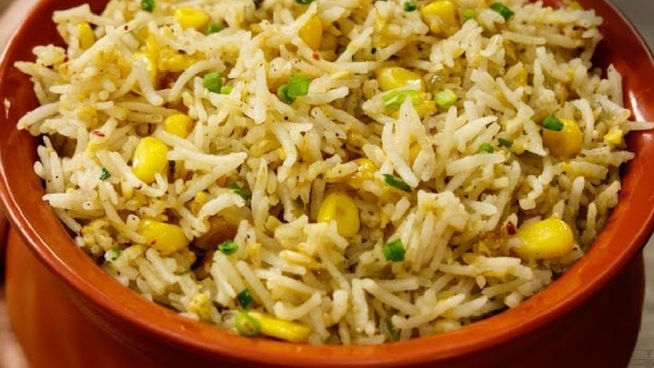 How to make sweet corn pulao recipe in telugu