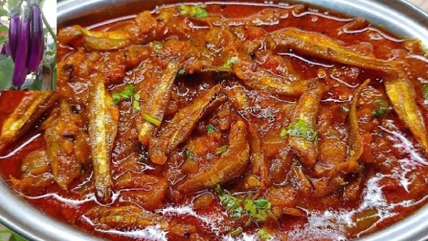 how to prepare vanakaya nethallu curry at home in telugu