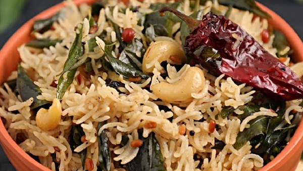 curry leaves pulao recipe in telugu