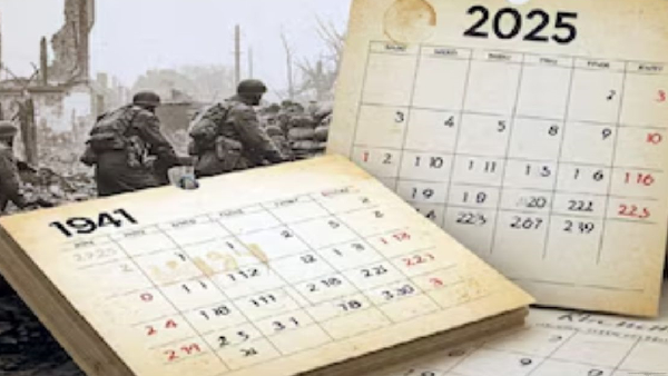 2025 calender is the same as of 1941 Sparks Fear is History Repeating Itself
