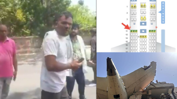 Air India Crash Man in Seat 11A Jumps Out and Survives Caught on Video