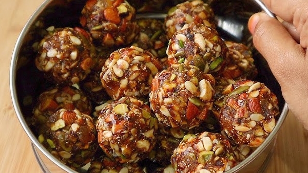 Sweet and Healthy Homemade Dry Fruit Laddu Recipe in Telugu