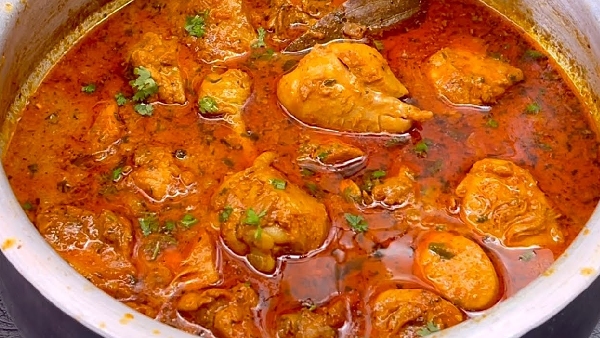 Super tasty kashmiri chicken masala recipe in telugu