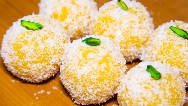 Super Tasty Mango Kobbari Laddu Recipe in Telugu