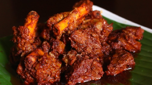 mangalore special mutton ghee roast recipe in telugu