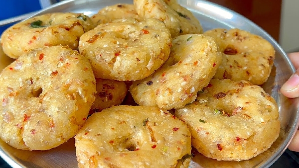 Super Easy and Crispy Non Fried Vadas from Leftover Rice Recipe in Telugu