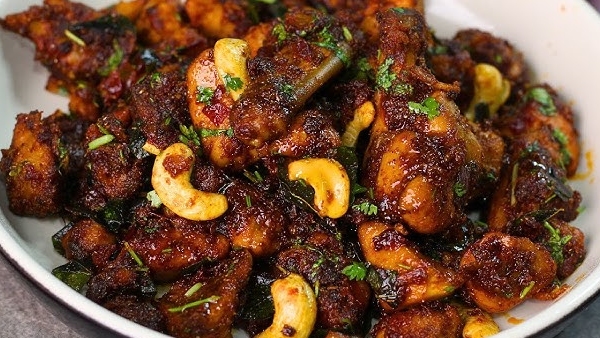 Andhra Style Dry Chili Chicken Fry Recipe in Telugu