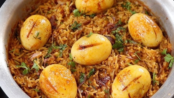 Restaurant Style Egg Biryani at Home Recipe in Telugu
