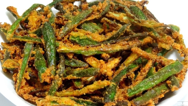 How to Make Crispy Bendakaya Kurkure at Home Easy Telugu Snack Recipe