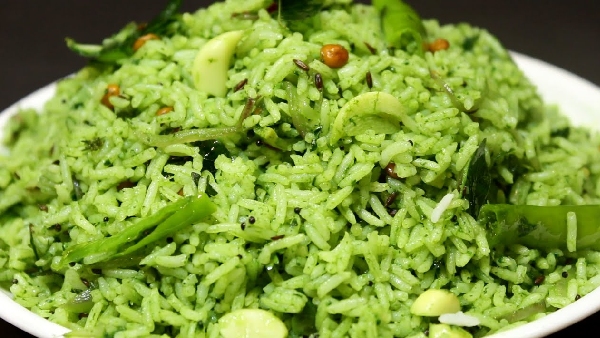 Palak Rice in 10 Minutes A Quick and Healthy Meal Idea Recipe in Telugu Palak Rice in 10 Minutes A Quick and Healthy Meal Idea Recipe in Telugu