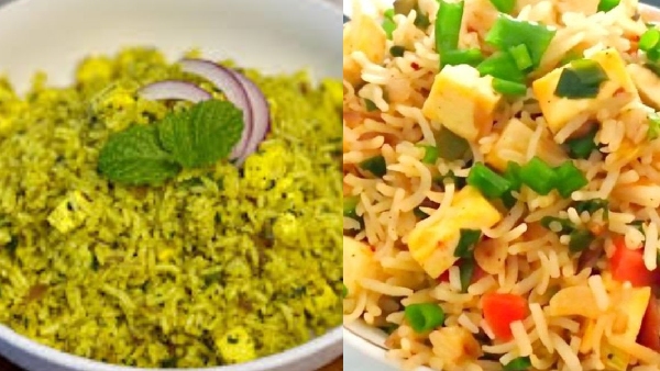 Super tasty and healthy paneer mint fried rice recipe in telugu