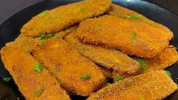 Maharashtra Style Raw Banana Fry That Tastes Better Than Fish Fry Recipe in Telugu