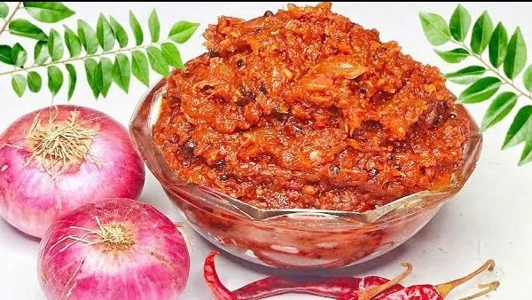 Quick Spicy and Delicious Try this Spicy Punjabi Onion Chutney Recipe in Telugu