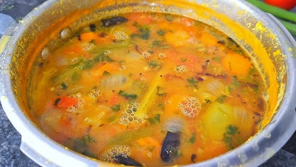 andhra wedding style sambar recipe in telugu