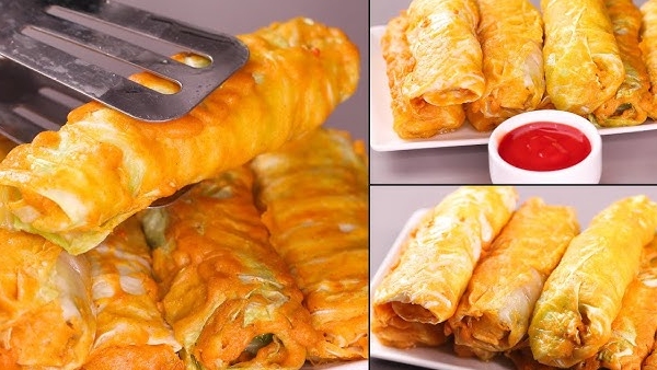 Easy Evening Snack Delicious Cabbage Rolls Recipe in Telugu
