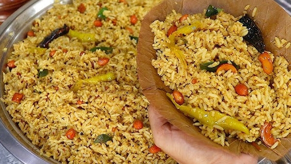 Temple Flavor at Home Iyengar Style Pulihora Recipe in Telugu