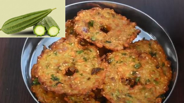 The Ultimate Tea Time Snack Crispy Beerakaya Garelu Recipe in Telugu
