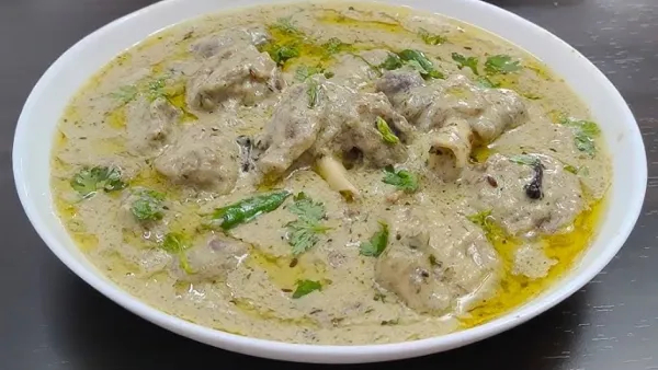 Rich Creamy and Flavorful White Mutton Kurma Recipe in Telugu