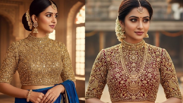 Plain Saree to Party Queen 5 Heavy Blouse Designs to Give Your Simple Saree a Grand Look Plain Saree to Party Queen 5 Heavy Blouse Designs to Give Your Simple Saree a Grand Look