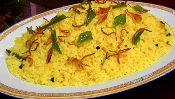 Creamy and Aromatic Sri Lankan Special Yellow Rice Recipe in Telugu