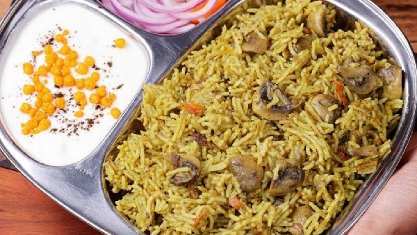 Quick Easy and Protein Packed Ultimate Mushroom Pulao Recipe in Telugu