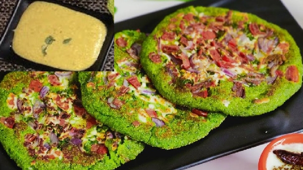 Protein Packed Breakfast Palak Paneer Uttapam Ready in Just 15 Minutes