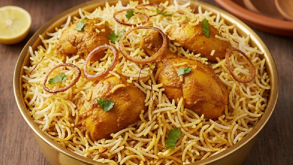 Weekend Special Step by Step Guide to Flavorful Peshawari Chicken Biryani Recipe in Telugu