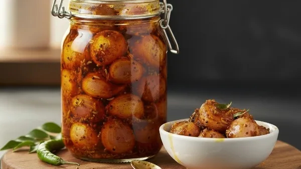 The Perfect Side for Rice Curd Rice or Parathas Instant Onion Pickle Recipe in Telugu The Perfect Side for Rice Curd Rice or Parathas Instant Onion Pickle Recipe in Telugu