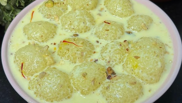 Instant Sago Rasmalai Recipe in Telugu