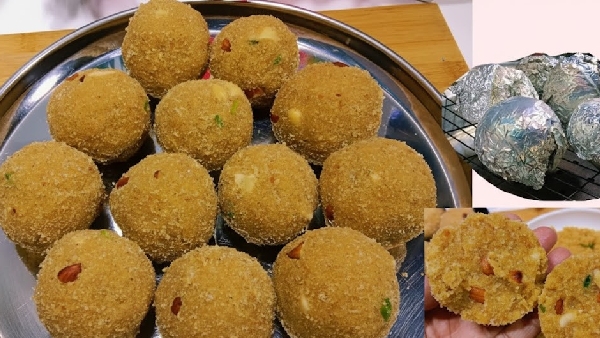 Authentic Rajasthani Churma Laddu Recipe in Telugu