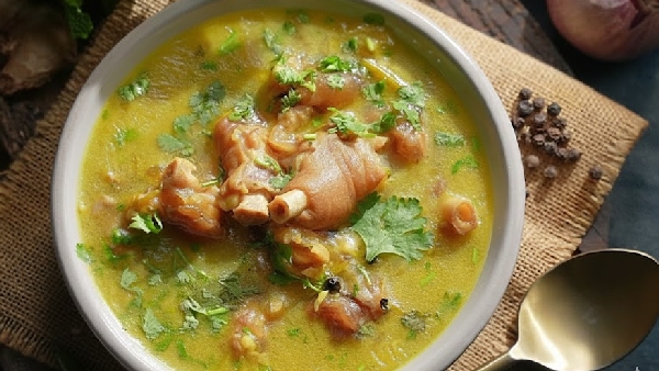 Authentic Hyderabadi Paya Shorba A Perfect Winter Recipe in Telugu