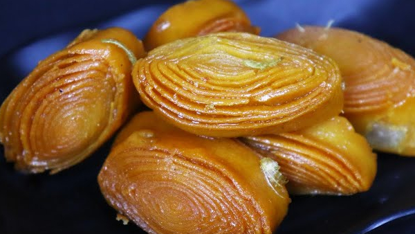 Crispy Juicy and Irresistible Authentic Andhra Madatha Kaja Recipe in Telugu