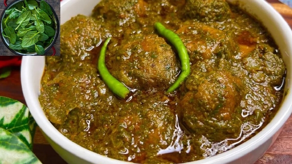 No Fry High Taste Healthy Palak Kofta Curry Recipe in Telugu
