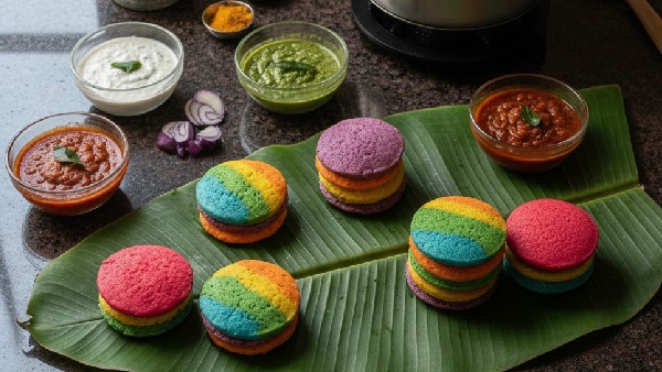 Bored of White Idlis Try This Healthy Rainbow Idli Recipe in Telugu
