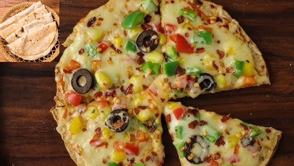 Crispy Cheesy and Healthy How to Make Pizza with Leftover Rotis and chapati Recipe in Telugu