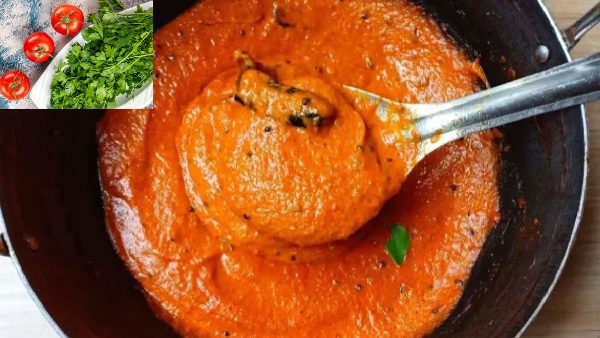 The Perfect Side Dish for Idli and Dosa Tomato Kothimeera Chutney Recipe