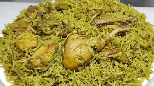 The Perfect Weekend Treat Spicy Juicy and Flavorful Green Masala Chicken Biryani Recipe in Telugu The Perfect Weekend Treat Spicy Juicy and Flavorful Green Masala Chicken Biryani Recipe in Telugu