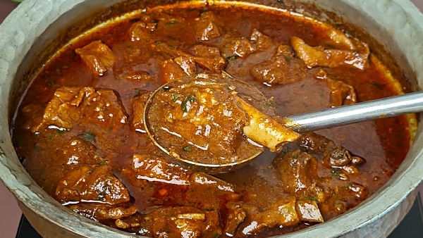 Sunday special suprer tasty mutton masala curry recipe in telugu