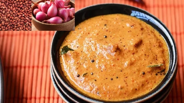 Bored of Coconut Chutney Try This Spicy Andhra Onion Peanut Chutney Recipe in Telugu Bored of Coconut Chutney Try This Spicy Andhra Onion Peanut Chutney Recipe in Telugu