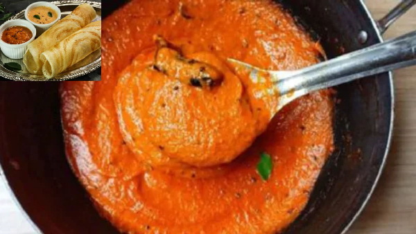 The Ultimate Side Dish for Idli and Dosa Tomato Coconut Chutney Recipe in Telugu