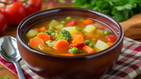 Say Goodbye to Cold and Cough with this Spicy Crunchy Mixed Vegetable Soup Recipe in Telugu