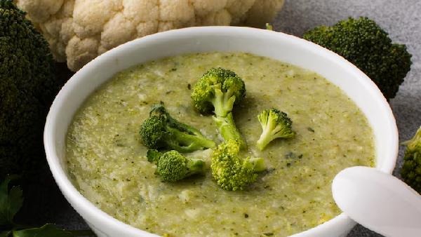 Creamy Tasty and Healthy Broccoli Soup Recipe in Telugu