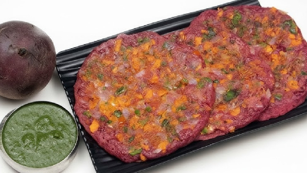 Quick Lunchbox Idea Tasty Easy and Super Healthy Beetroot Uttapam Recipe in Telugu Quick Lunchbox Idea Tasty Easy and Super Healthy Beetroot Uttapam Recipe in Telugu