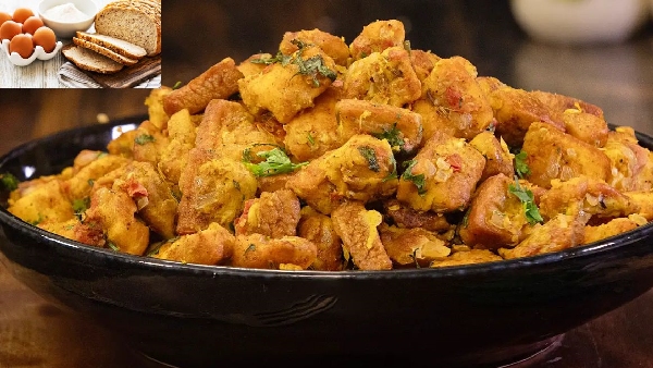 Street Style Egg Bread Masala at Home Recipe in Telugu