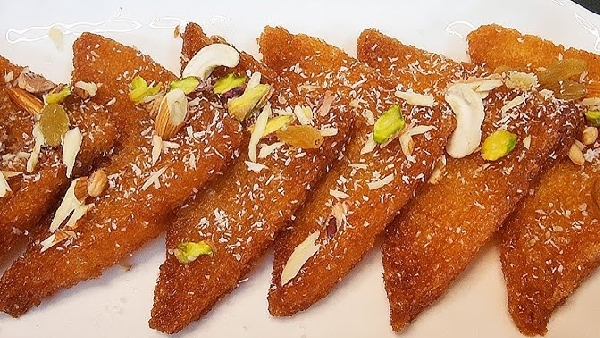 Instant Sweet Recipe Magic with Bread and Suji Rava in Minutes Recipe in Telugu