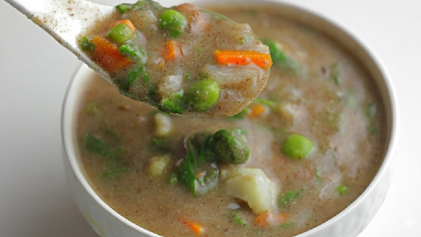 Healthy Mixed Veg Ragi Soup For Breakfast or Dinner Nutritious and Delicious Recipe in Telugu Healthy Mixed Veg Ragi Soup For Breakfast or Dinner Nutritious and Delicious Recipe in Telugu